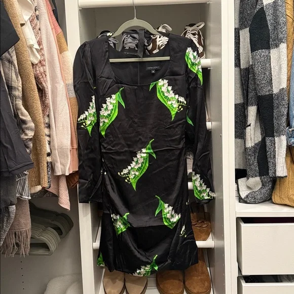 Cynthia Rowley | Dresses | Cynthia Rowley Black Dress With Green Accents | Poshmark Cynthia Rowley | Dresses | Cynthia Rowley Black Dress With Green Accents | Poshmark